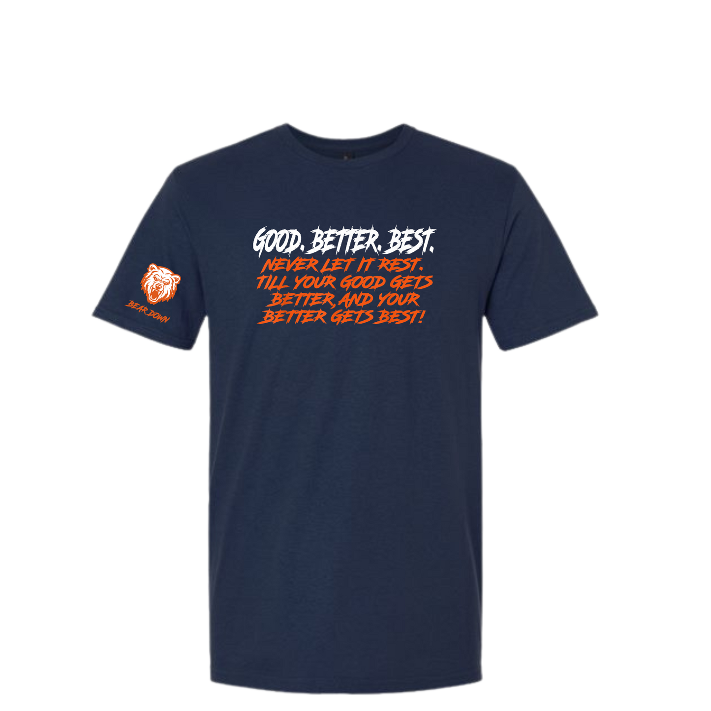 GOOD, BETTER, BEST, NEVER LET IT REST