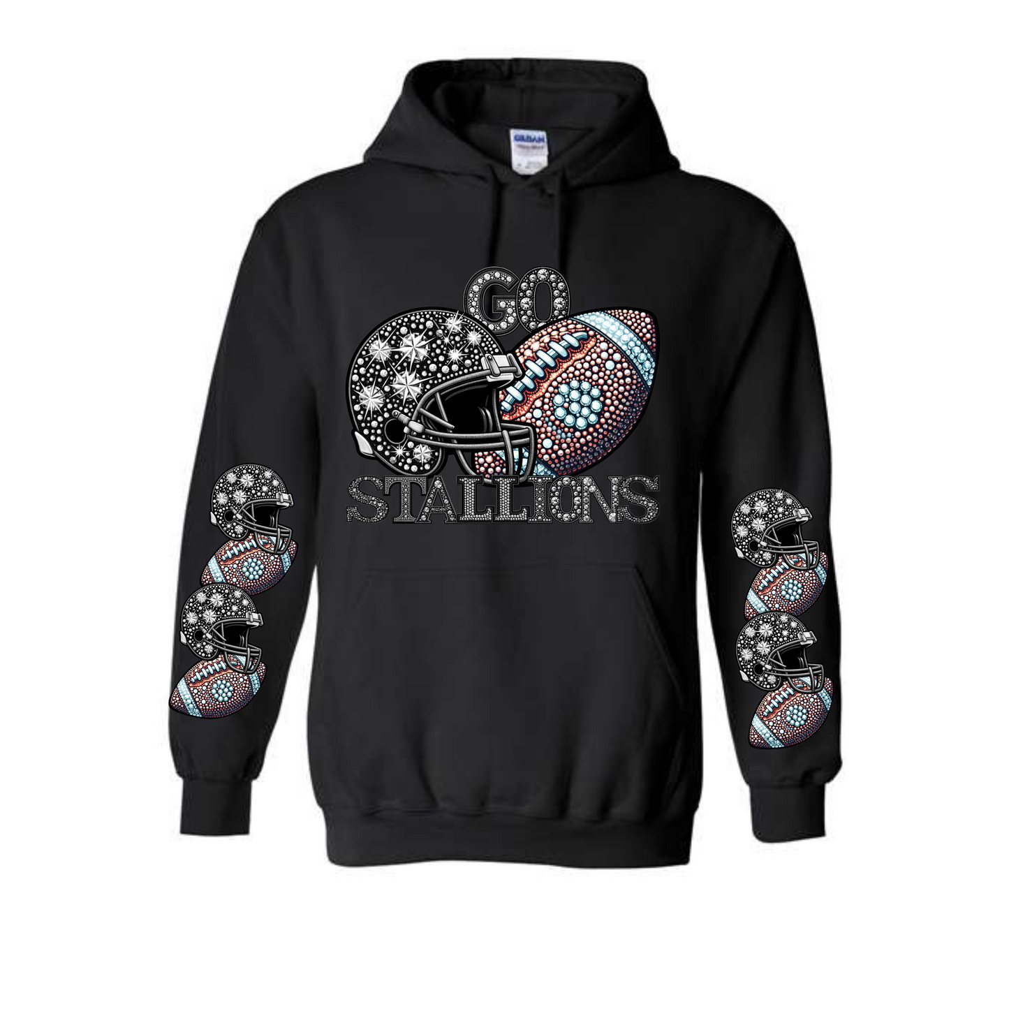 Go Stallions Rhinestone Hoodie