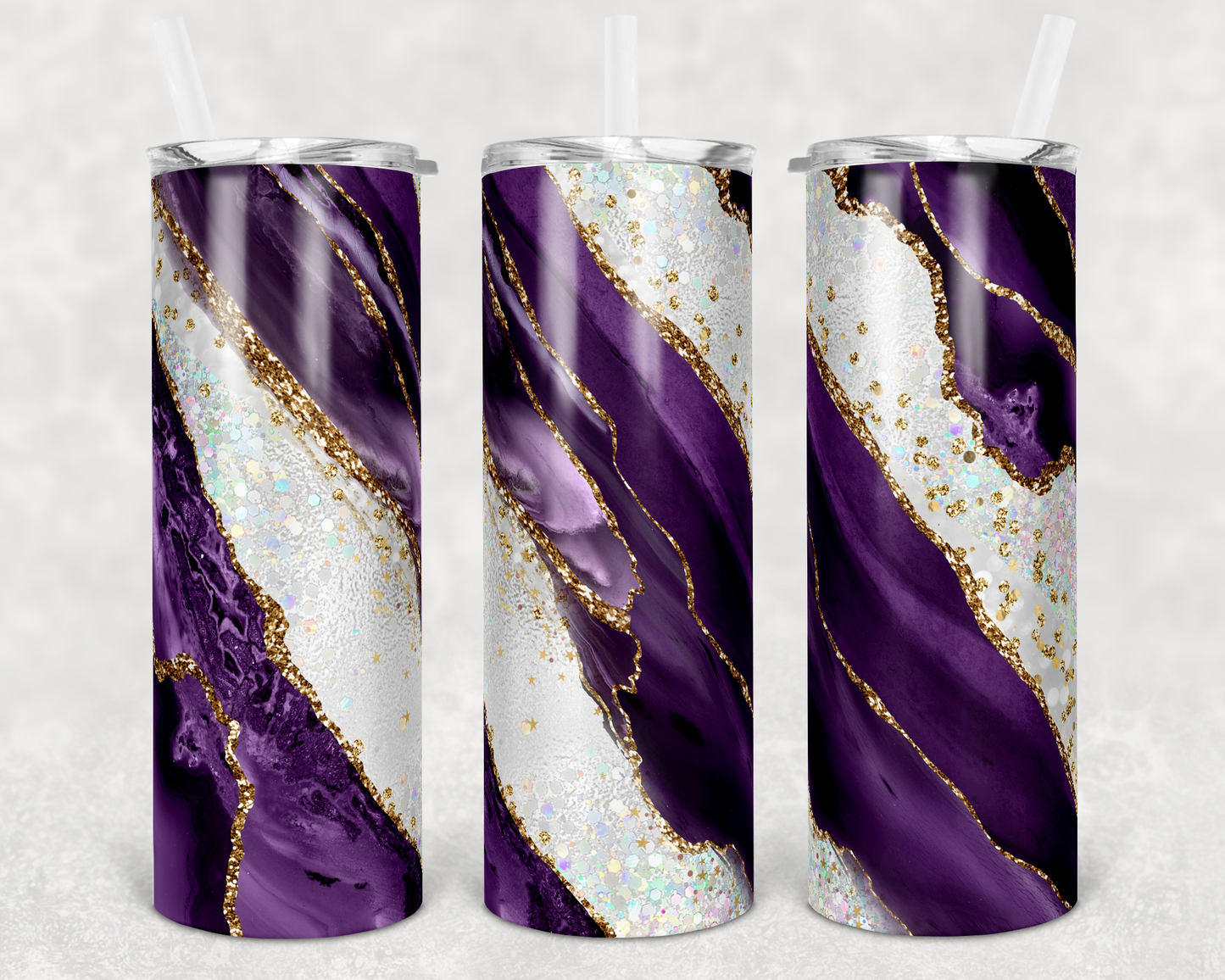 Purple and Gold Tumbler